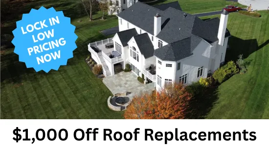 $1,000 off roof replacements offer